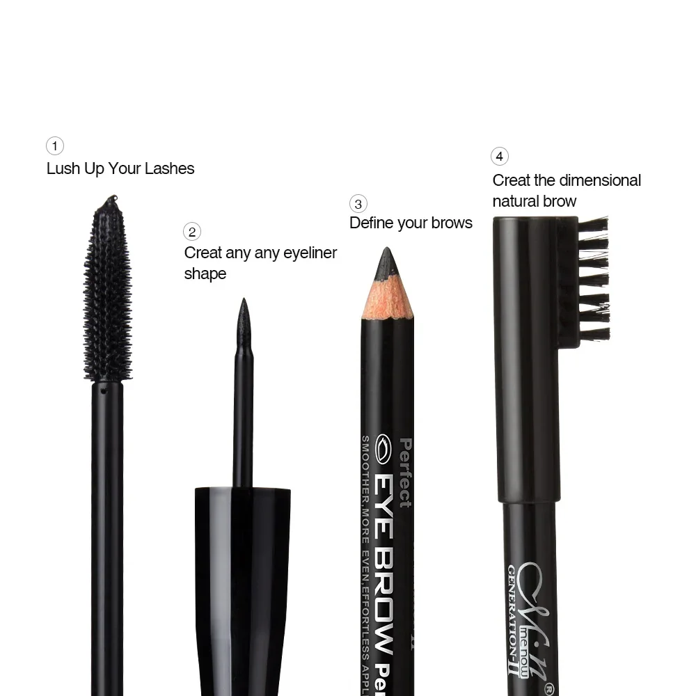 Menow perfekte Mascara und flüssige Eyeliner Make-up-Sets