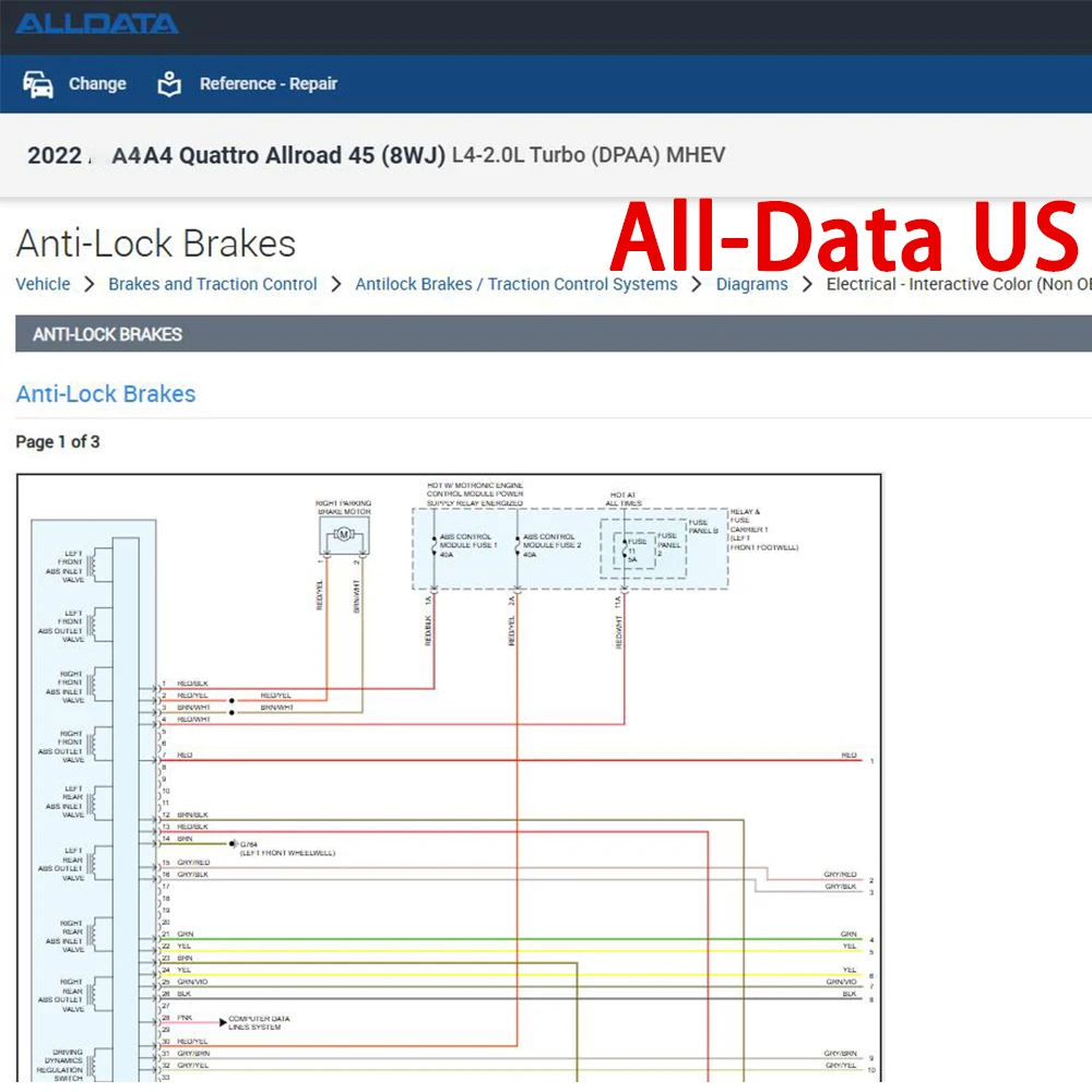حساب عبر الإنترنت لعام 2026 لجميع البيانات لـ Haynes Pro / GDS KDS All Data Workshop برنامج إصلاح السيارات مخططات أسلاك بيانات السيارات