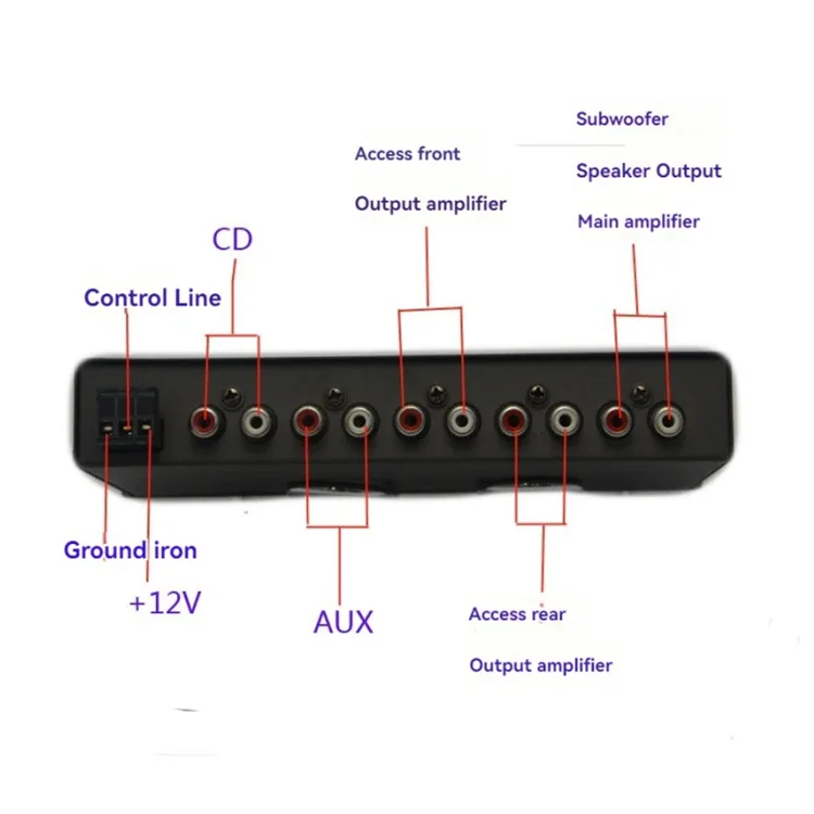 Car Audio EQ High, Medium and Low Tuning Divider Car Equalizer 7 Segments