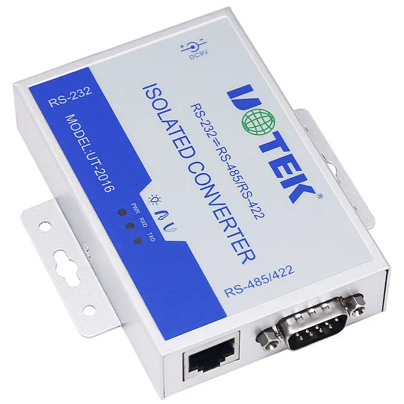 UT-2016 Wall Mounted 232 To RS485/422 Converter Optical Barrier Lightning Protection Serial Port Converter