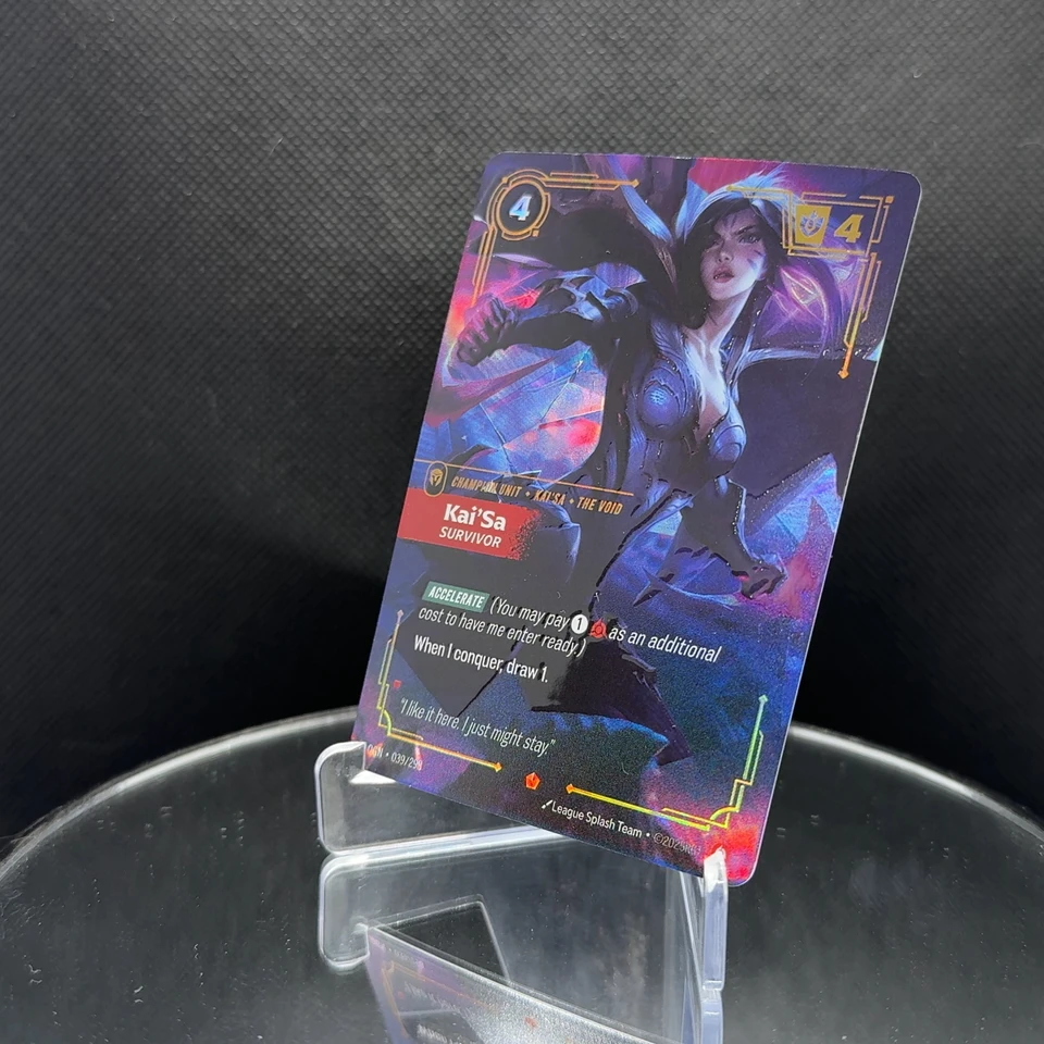 League of Legends Kai'Sa Survivor Card 3-Piece Foil Collectible
