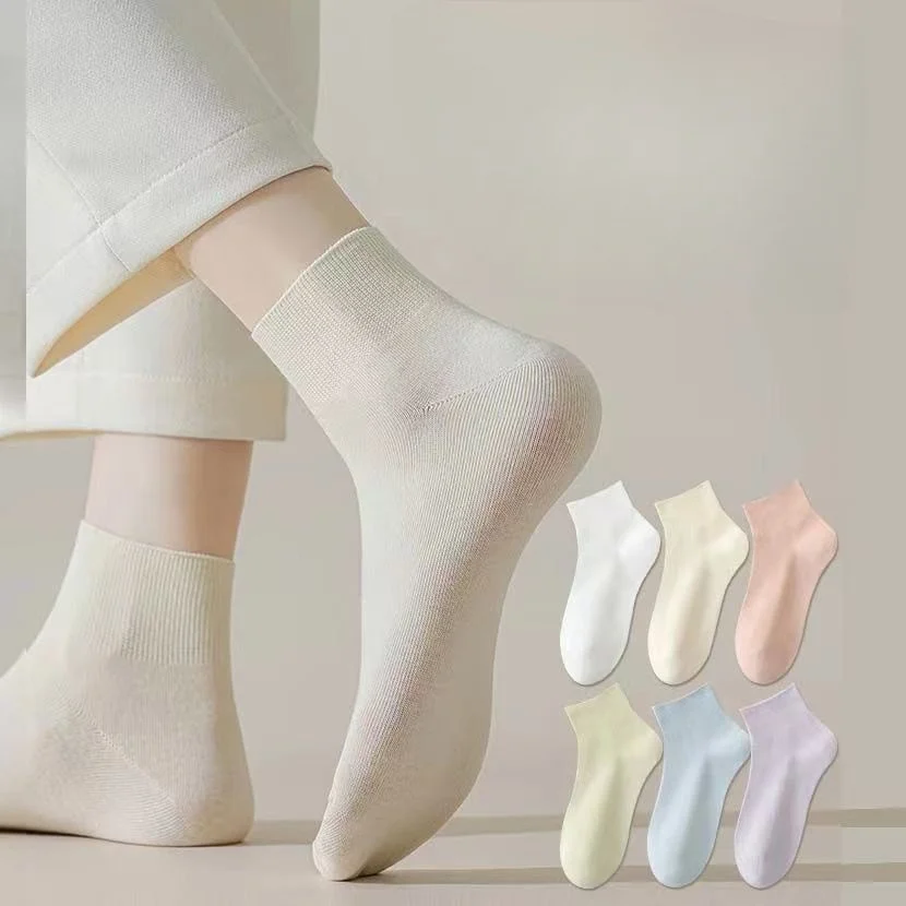 

Лето 2029, женские тонкие носки, бесшовные носки ярких цветов, дышащие повседневные спортивные носки, короткие носки в консервативном стиле