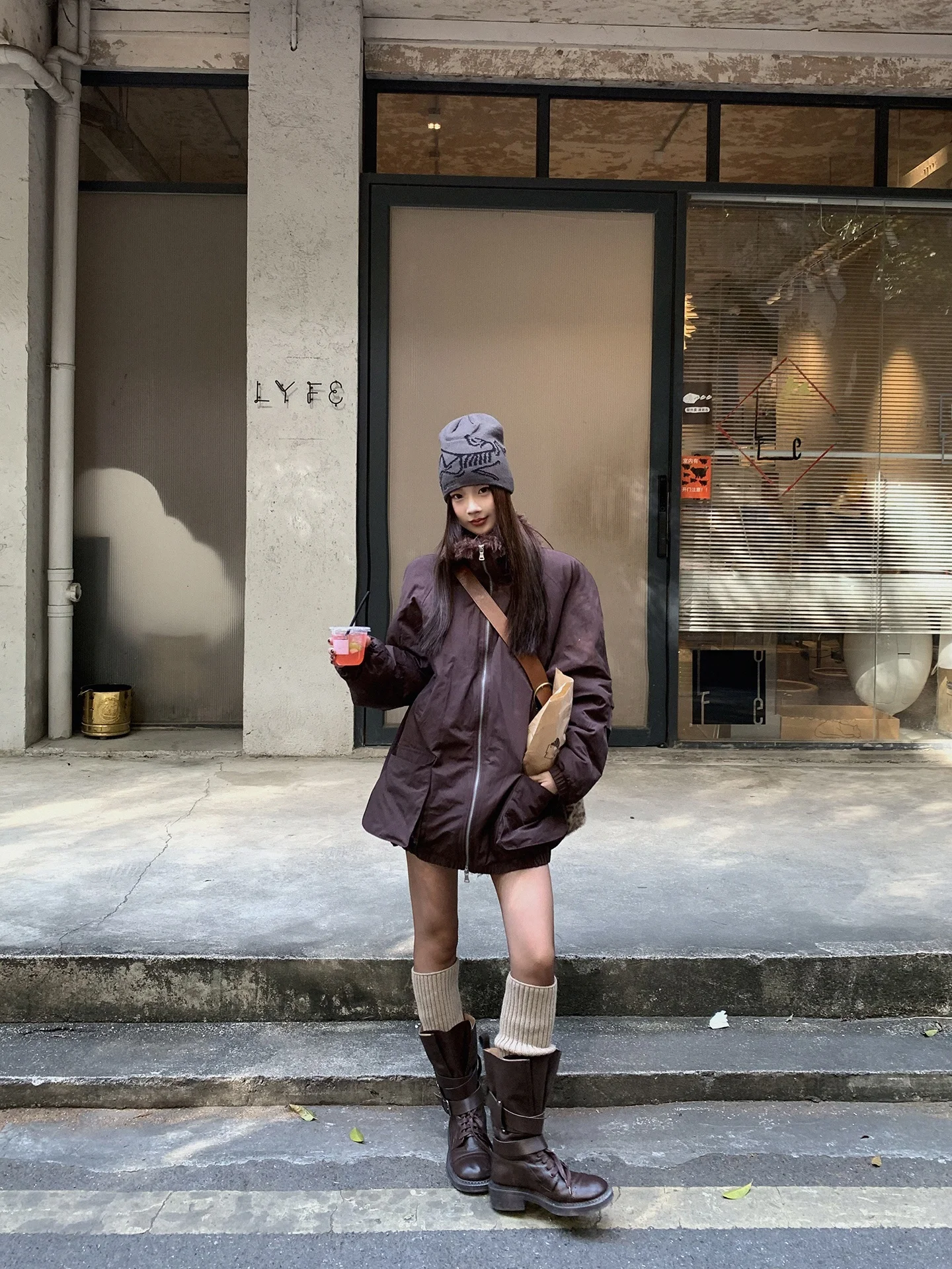 

Red Celebri Cotton Jaet Women's Winter New Sle Beautiful Unique Super Good Looking Coat Commute Simple Sle Long Sve