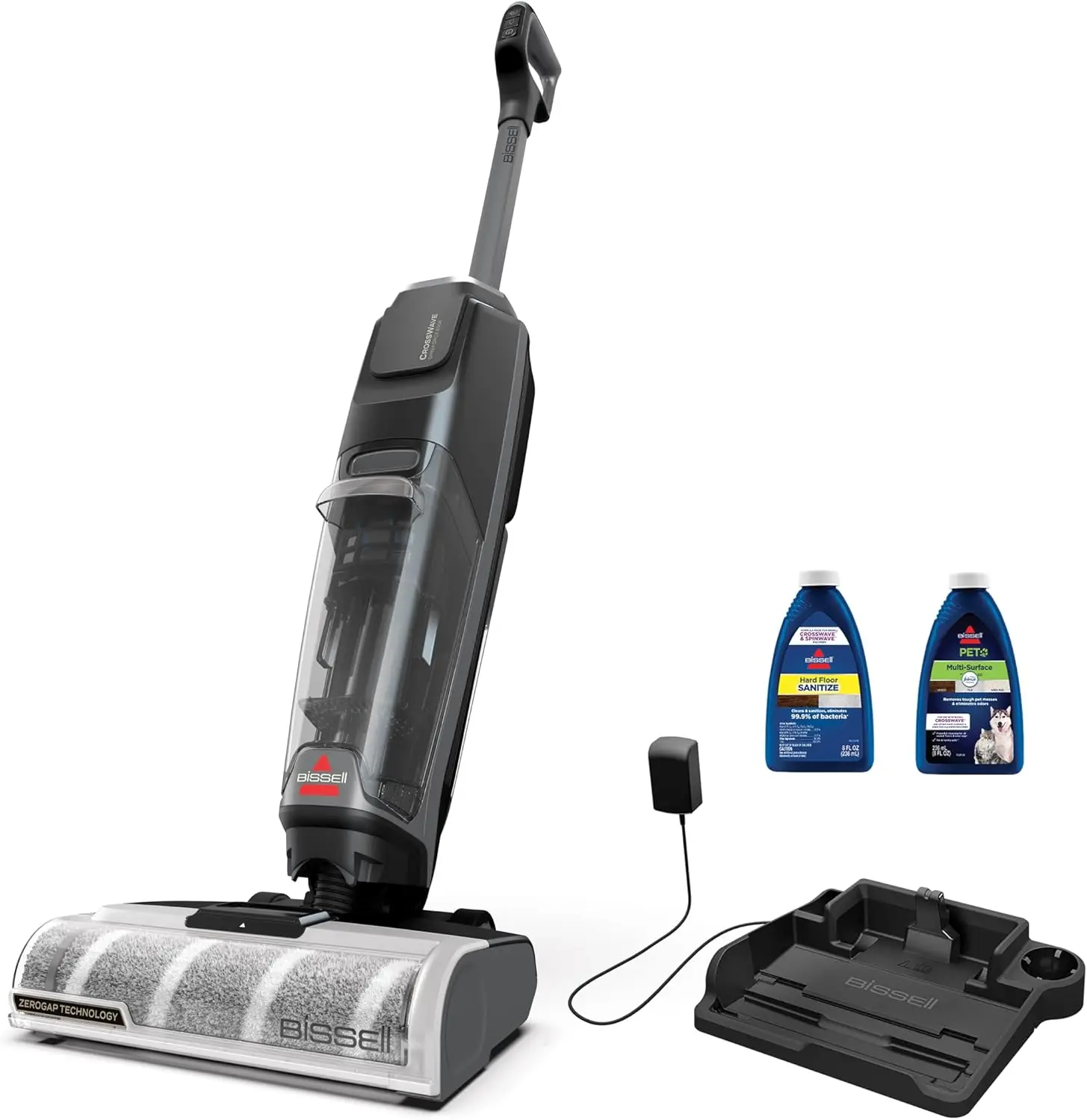 Cordless Multi-Surface Hard Floor Cleaner Wet Dry Vacuum with Zero-Gap Edge Technology