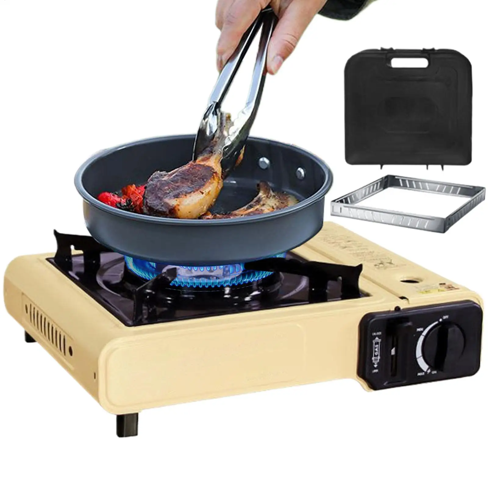 

Single Burner Propane Stove Outdoor Propane Burner Outdoor Cooking Tools For Garden Beach Outings Picnics RV Camping Road Trips