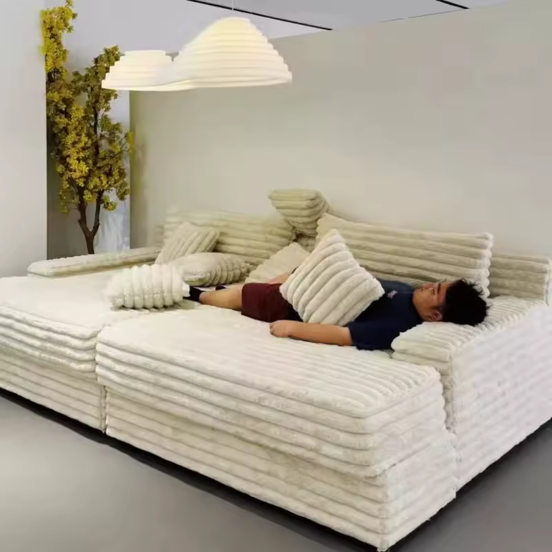 Design Filler Living Room Sofas European Beige Luxury Floor Compressed Sofas Puffs Recliner Modern Divani Soggiorno Furniture - AliExpress 