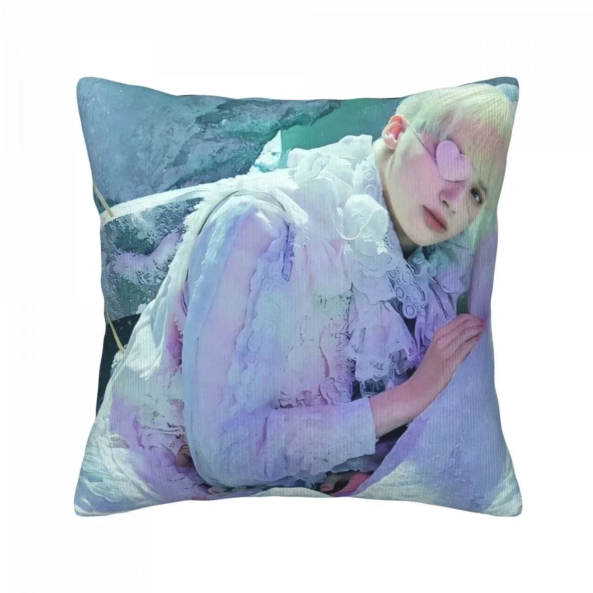 Korean TXT HUENINGKAI Cover Poster Double-sided Printed Pillowcase Xiu Ningkai Lifestyle Photos Picture Home Decor Cushion Cover