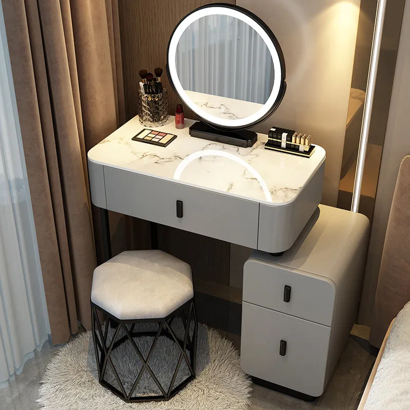 

Luxury Mid Century Dressing Table Modern European Service Bedroom Dressing Table Makeup Storage Penteadeira Trendy Furniture
