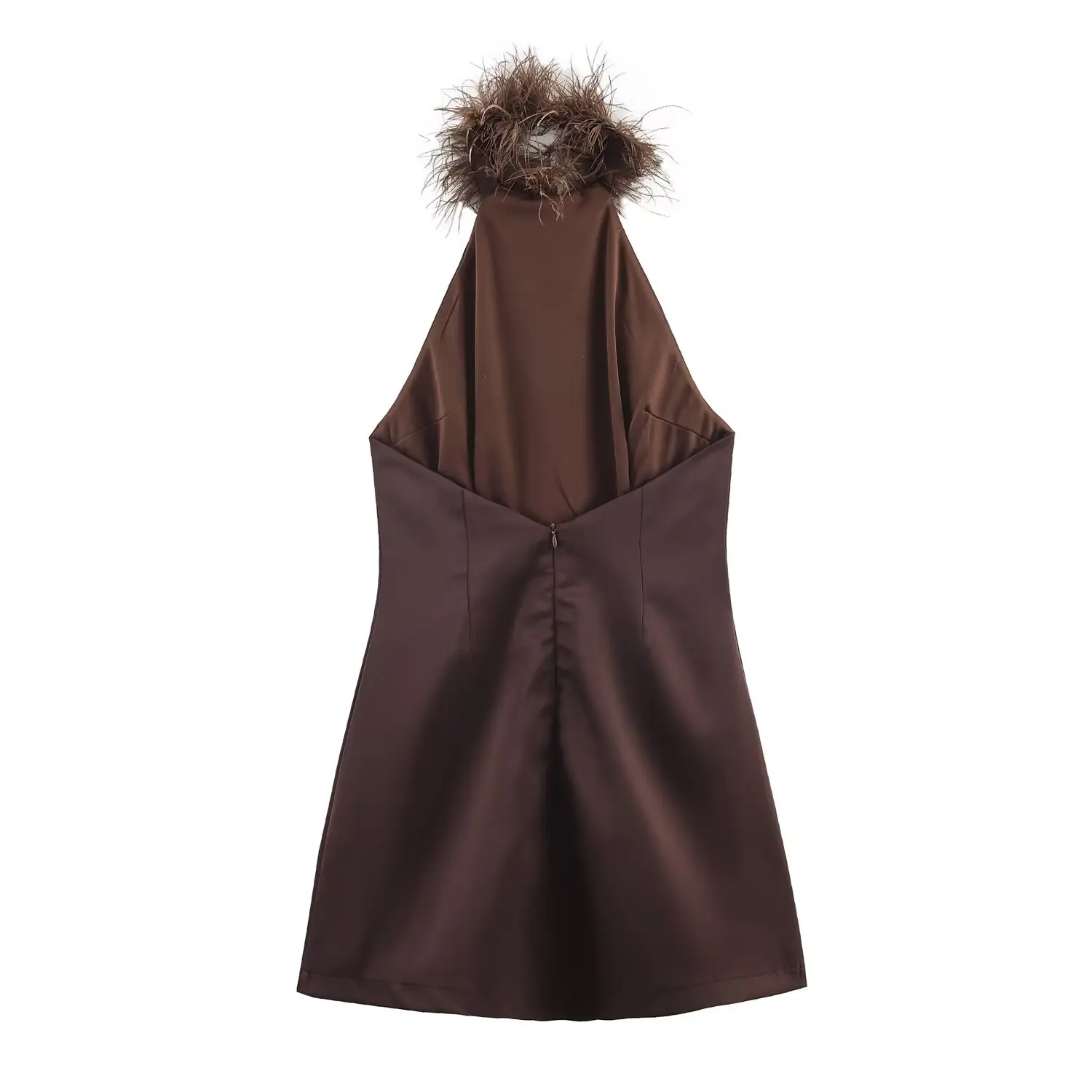 Nieuwe Herfst Winter vrouwen Dr ZR Sle Opknoping Ne Kraag Polyester Vezel A-lijn Rok Svel Slim Fit Ci Pendelen