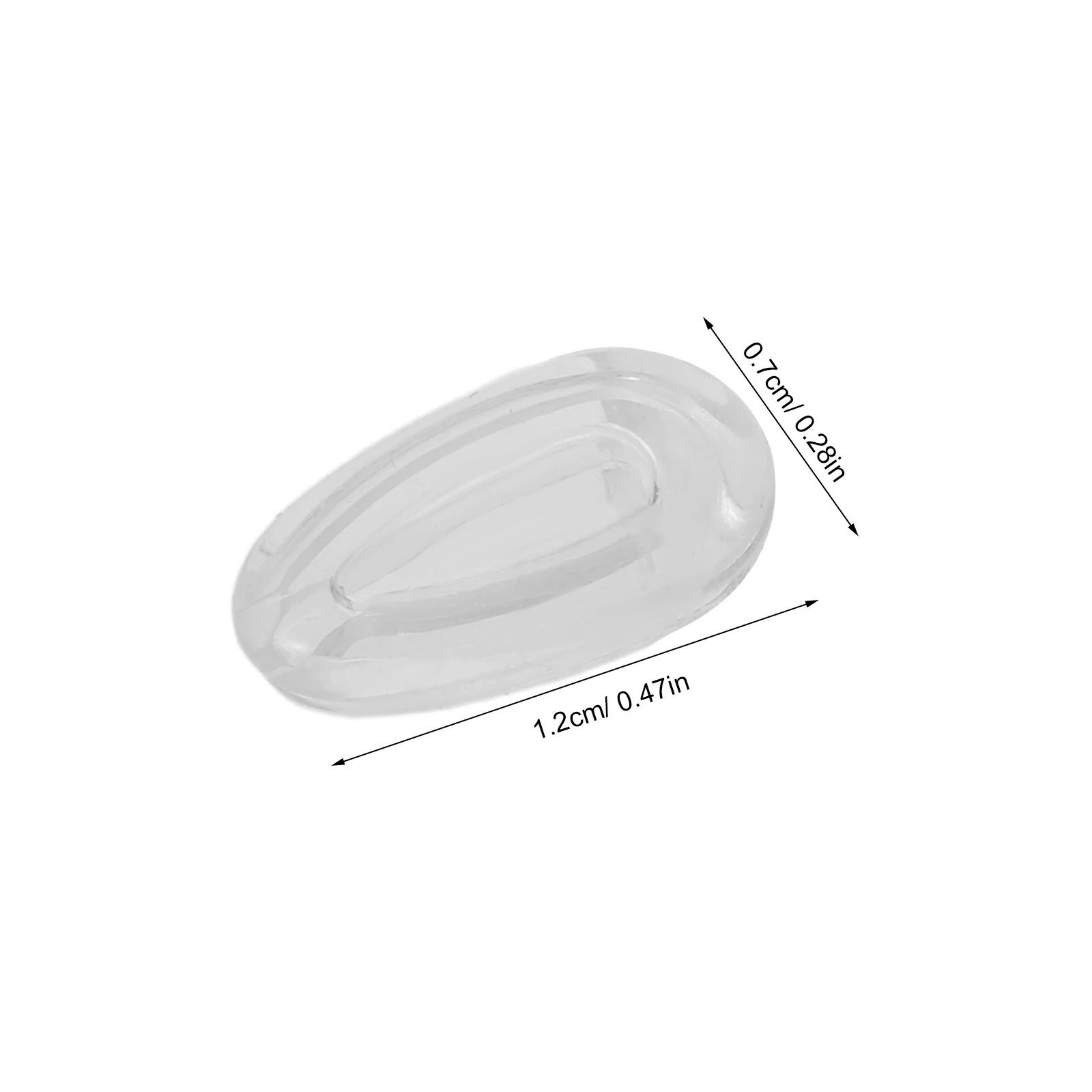 وسادات أنف من السيليكون للنظارات: وسائد بديلة شفافة مع تصميم نونسليب لغرفة الهواء للنظارات #2