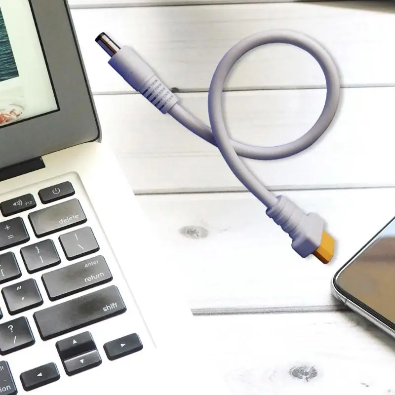 2025 New XT60 أنثى إلى DC5.5x2.1mm ملم كبل محول الطاقة للذكور للاستخدام العالي التيار