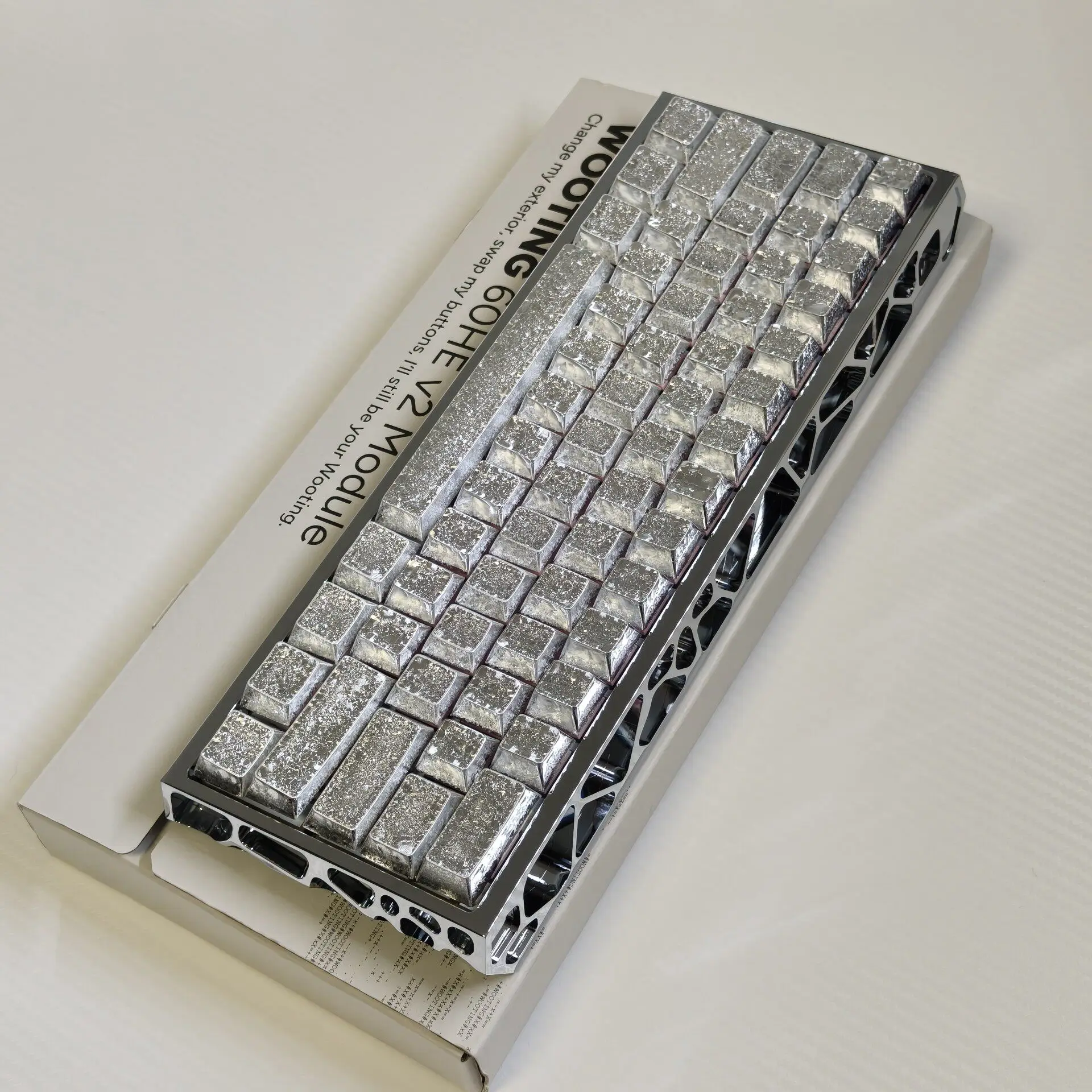 Custom Obsidian Mirror Finish 60% Layout Custom Keyboard Ergonomic RGB Magnetic Axis Professional Gift.