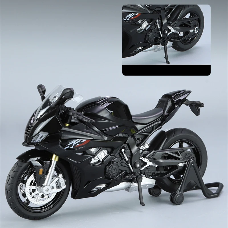 Modelo de motocicleta de carreras versión 1:12 2023 S1000RR M, aleación de Metal fundido a presión, modelo de motocicleta de campo traviesa, luz de sonido, juguete para regalo para niños