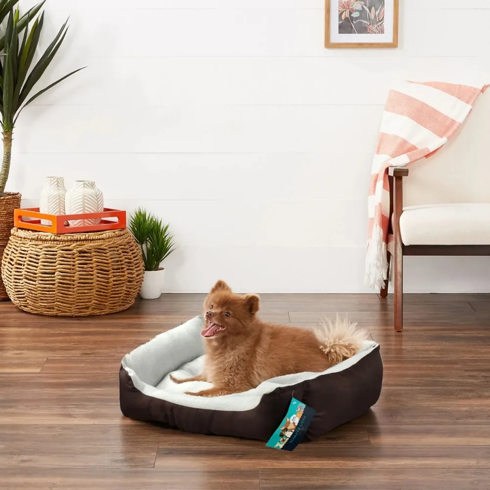 

Monaco Rectangular Plush Pet Bed, Chocolate