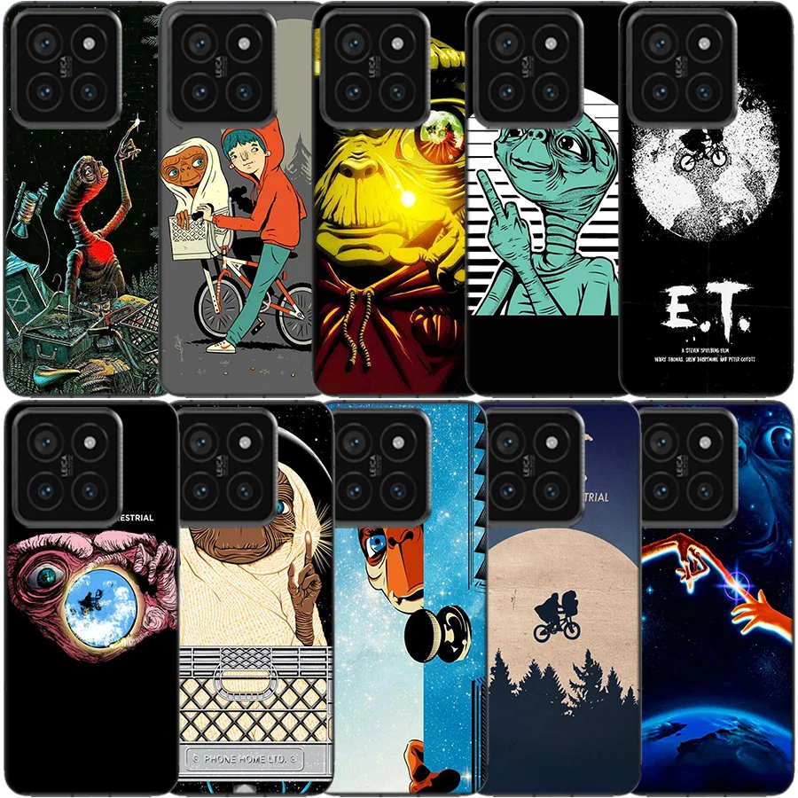 E.T. the Extra-Terrestrial Clear Phone Case For Xiaomi Mi 13 12 12T 11 11T 10 10T Pro 11i 9 9T 8 Lite CC9E A3 A2 TPU Pattern Sof