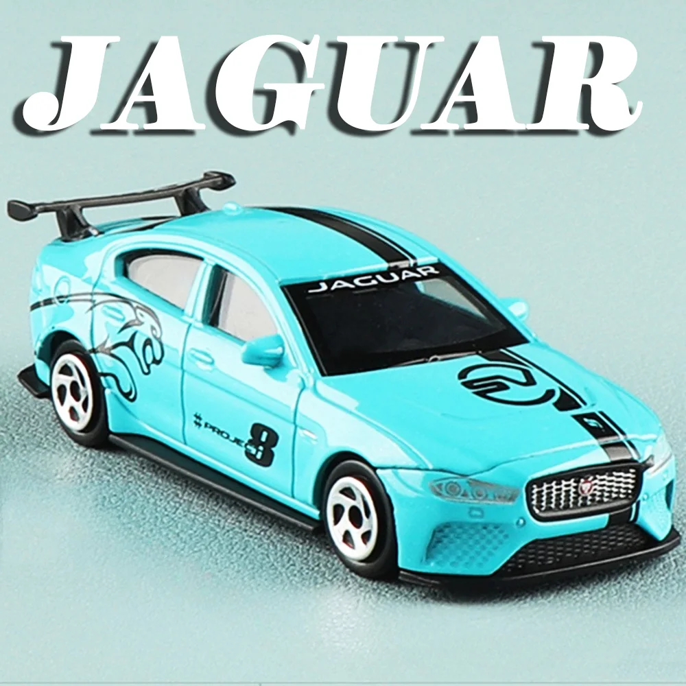 

1:64 Jaguar XE SV Project 8 Toy Sports Car Models Metal Diecast Shock Absorption Exquisite Interior Slide Forward for Kids Gifts