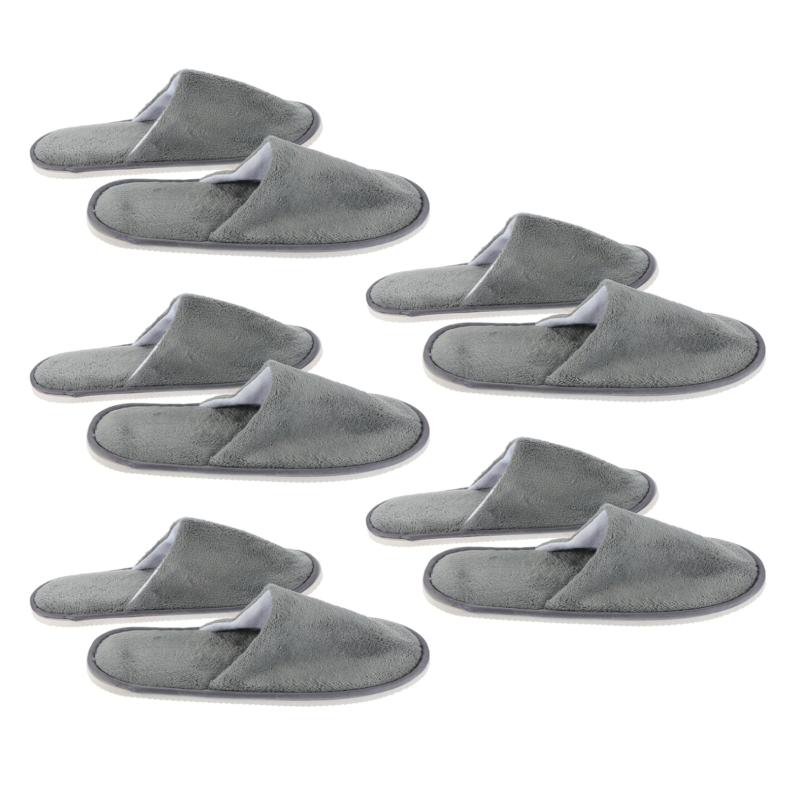 Disposable Slippers Thickened Sole Coral Fleece Anti-Skid Home Indoor Hotel Guest Shoes Durable Lightweight Non-Slip