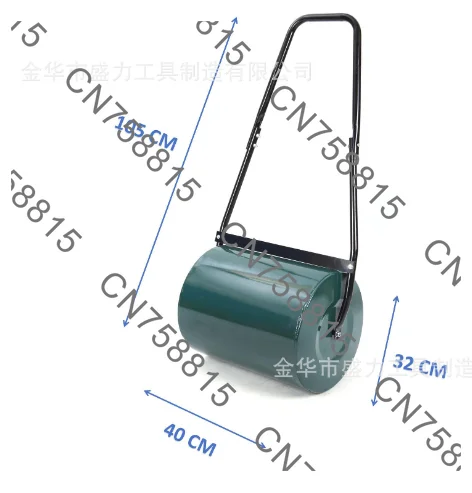 Small Capacity Garden Grass Roller, Water/Sand Weighted Compactor，Hand Push Lawn Roller