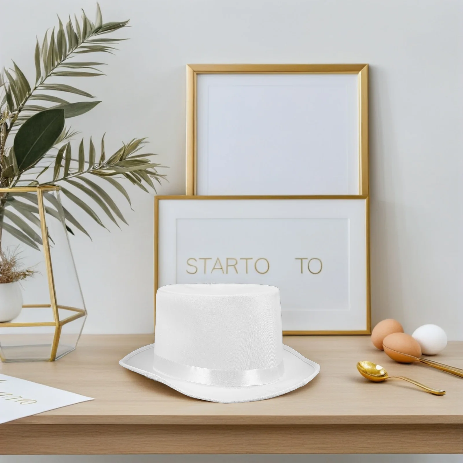 قبعة الساحر السوداء غير المنسوجة زي التبعي للبالغين حزب اللباس أداء غامض أعلى قبعة نمط معالج الرأس