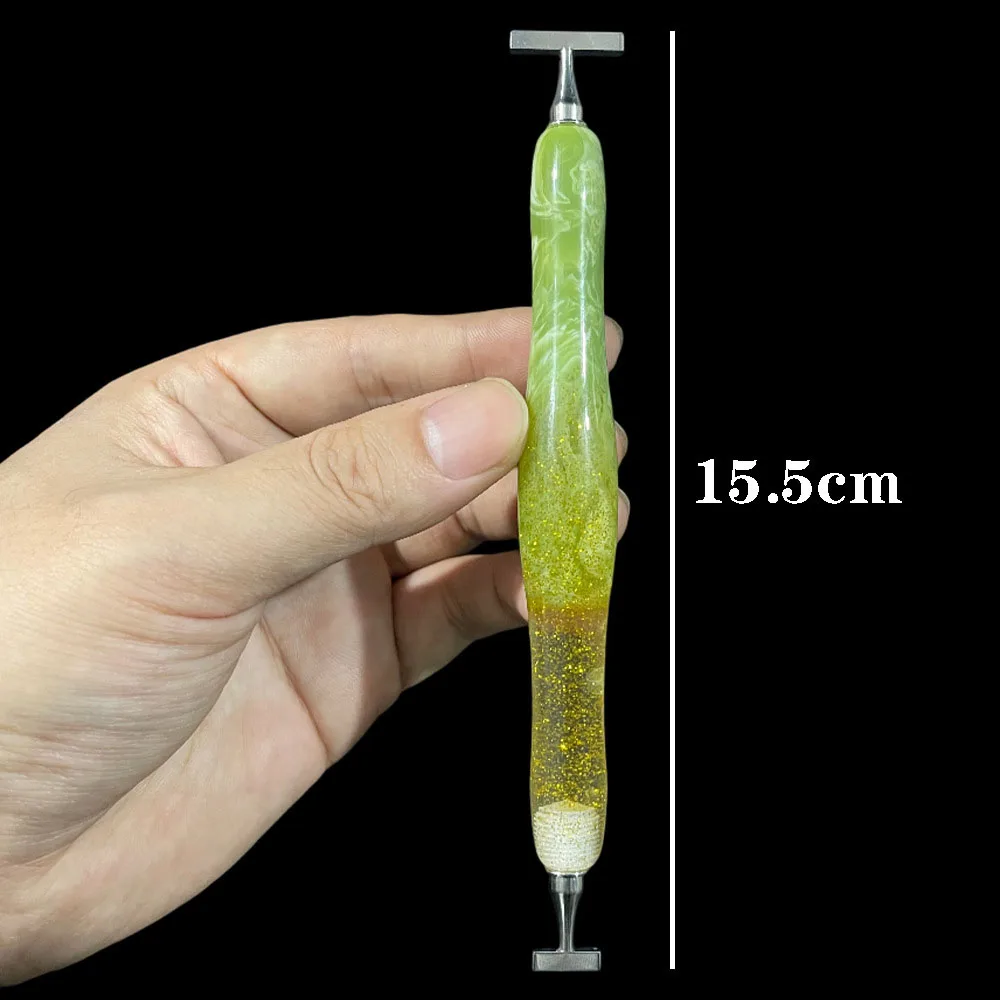 Beautiful Shiny Threaded Diamond Painting Pen Multifunctional Metal Screw Thread Pen Tips Diamond Embroidery Accessories