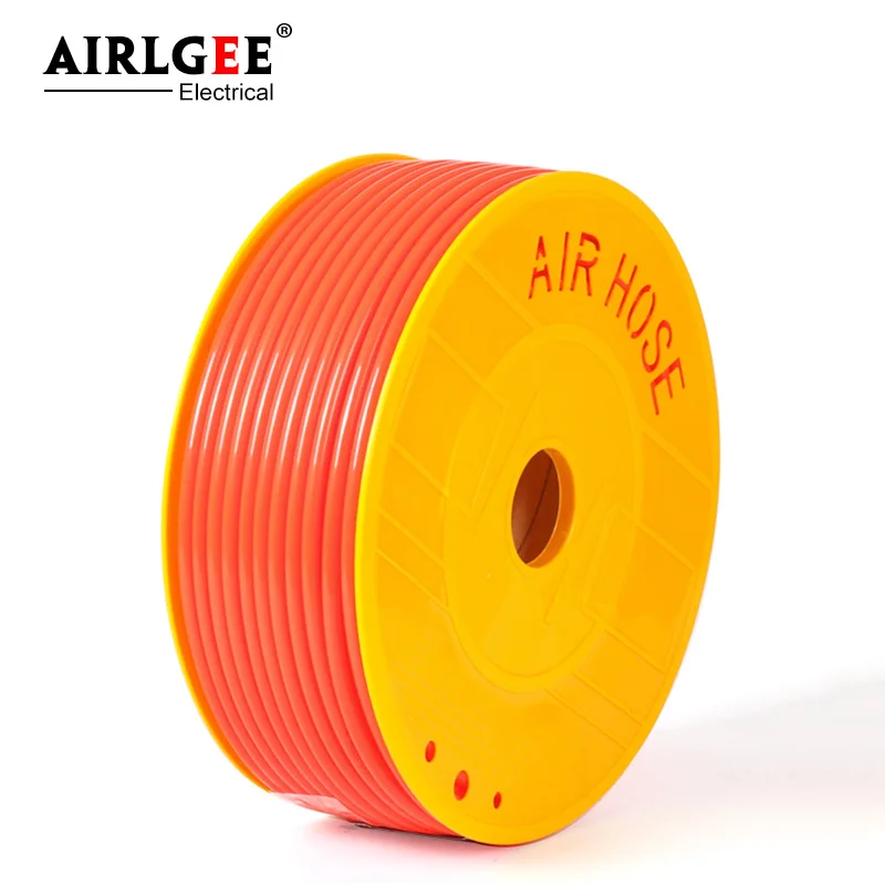 Tuyau de compresseur d'air pneumatique en PU, tuyau orange pour pompe à air, tuyau pneumatique, tube, 8 m, 5mm x 8mm