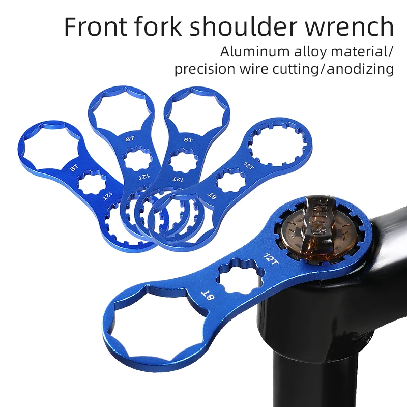 Ultralight Aluminum Front Fork Wrench Mountain Bike Fork Cap Spanner Disassembly Repair Tool For Suntour XCM, XCR, XCT, RST