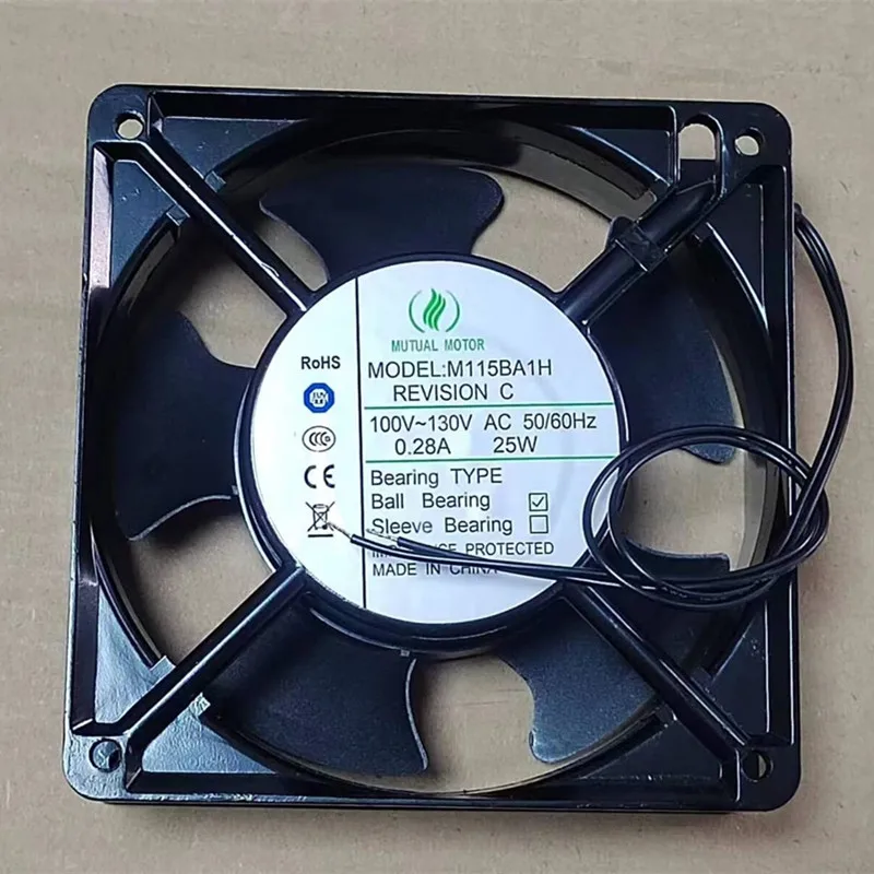 

M115BA1H AC110V 120*120*38mm metal fan 6months Warranty