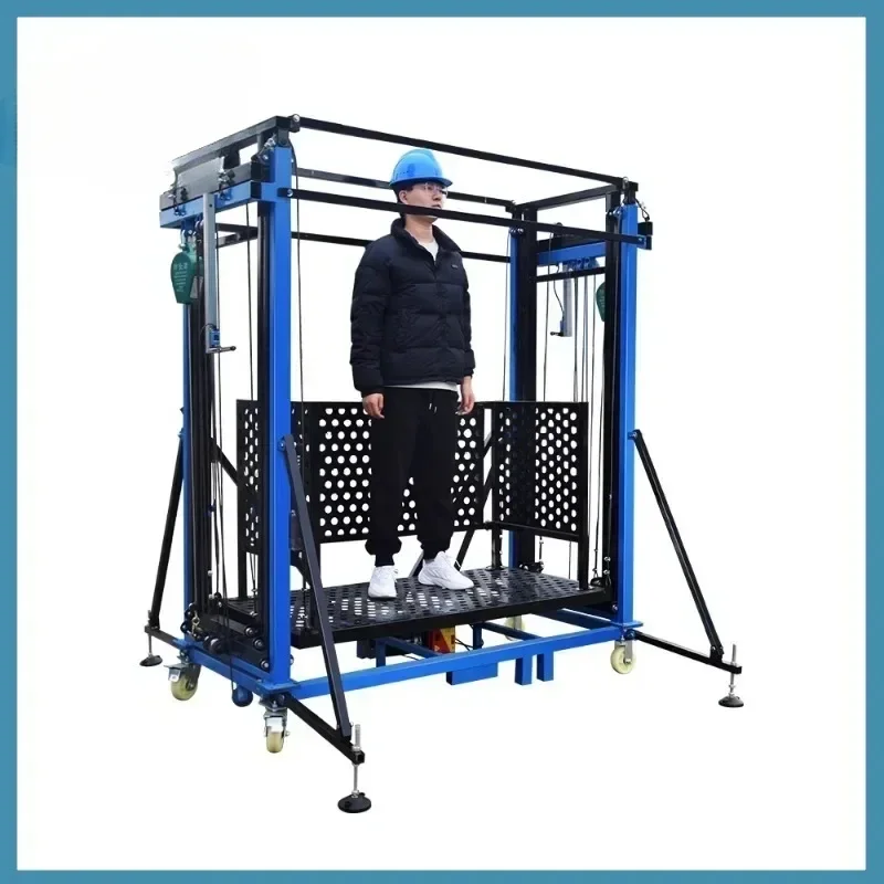 Electric scaffolding lift/movable folding telescopic construction site portable aerial work lifting platform