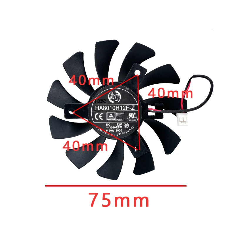 HA8010H12F-Z HA10010H12B-Z Cooling fan for N740/GTX730/740/750 graphics card