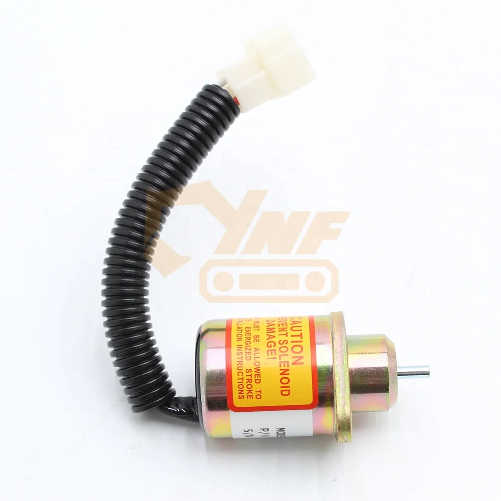 

For 12v Diesel Engine Stop Solenoid 17594-6001-4 1503es-12a5uc5s Sa-4569-t Fuel Shutdown Fits Kubota Excavator