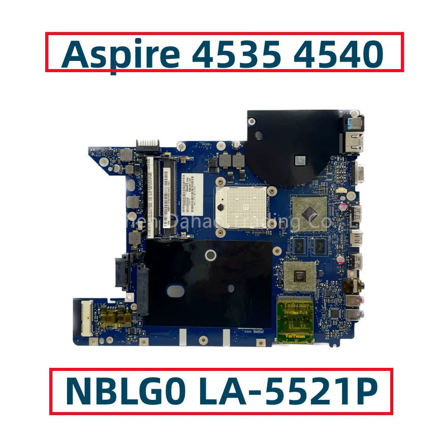 

For Acer Aspire 4535 4540 Laptop Motherboard NBLG0 LA-5521P MBPFL02001 MB.PFL02.001 218-0660017 Fully Tested DDR2