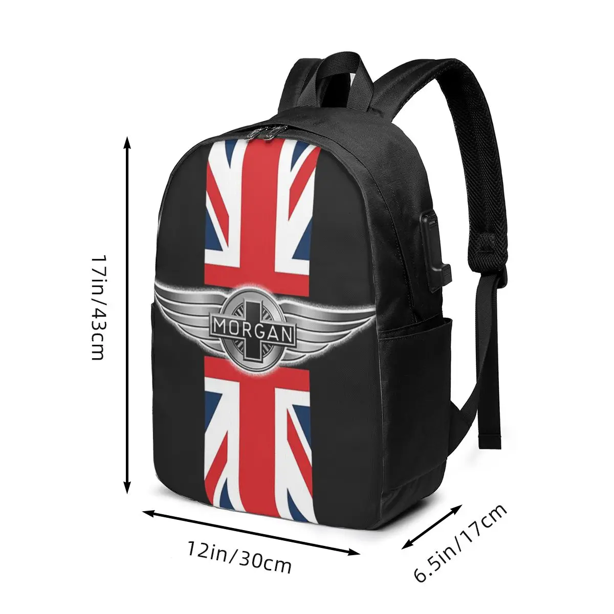 Morgan Motor Car Company Backpack Travel Notebook Bag Computer College Student School Bag Laptop Shoulder Bags for Men Women view 5