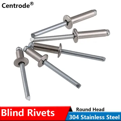 304 stainless steel open rivet, round head, pop rivet, decoration nail, hollow rivet m3.2 m4