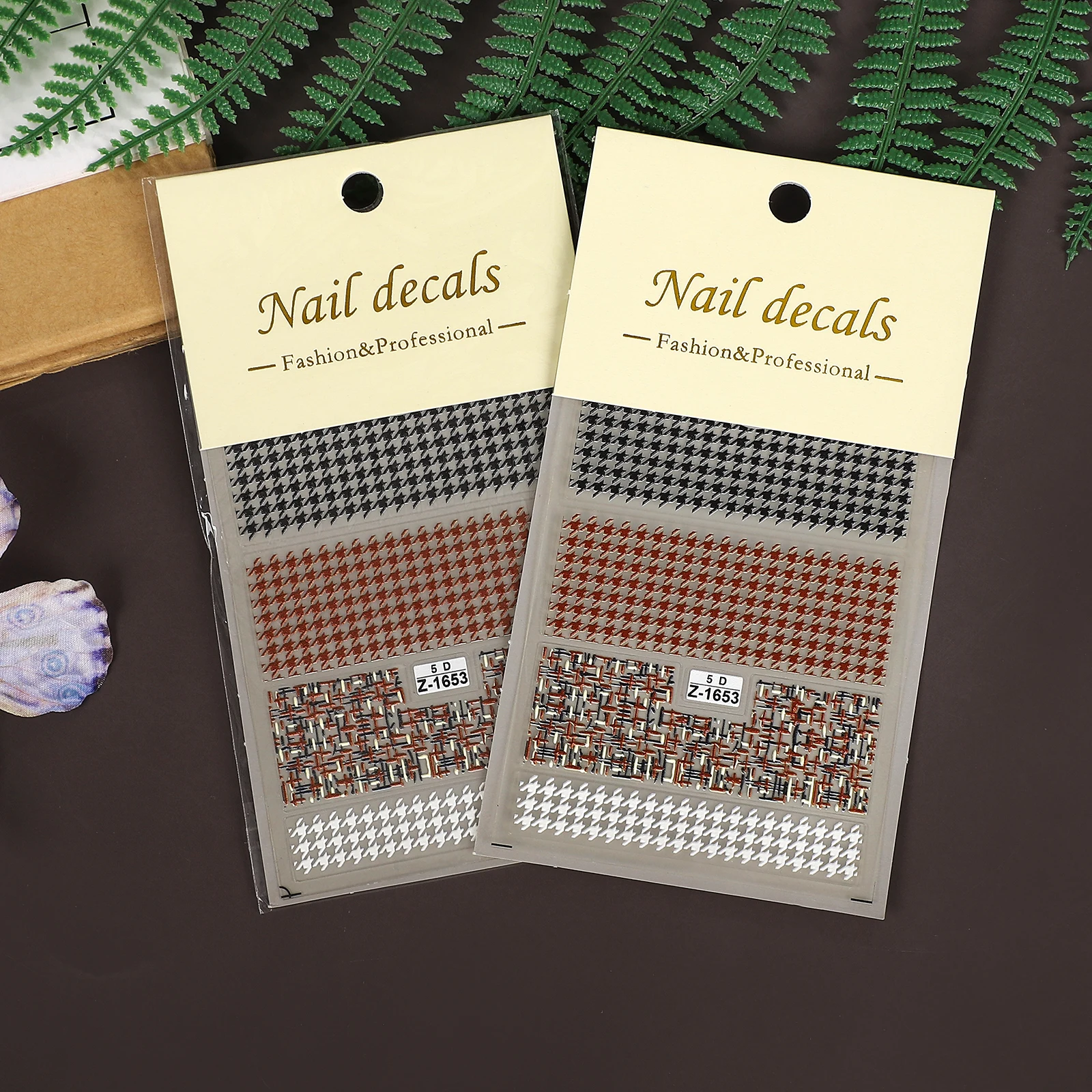 2 Pcs/set Vintage 5D Little Fragrance Style Pattern Landscape Manicure PET Sticker Creative Journal Material Collage Stationery