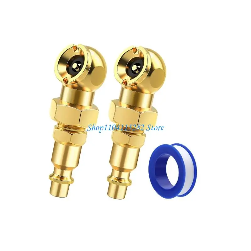 

Brass 1/4NPT Quick Connection Air Chuck for Tire Inflation Heavy Duty Automotive Use
