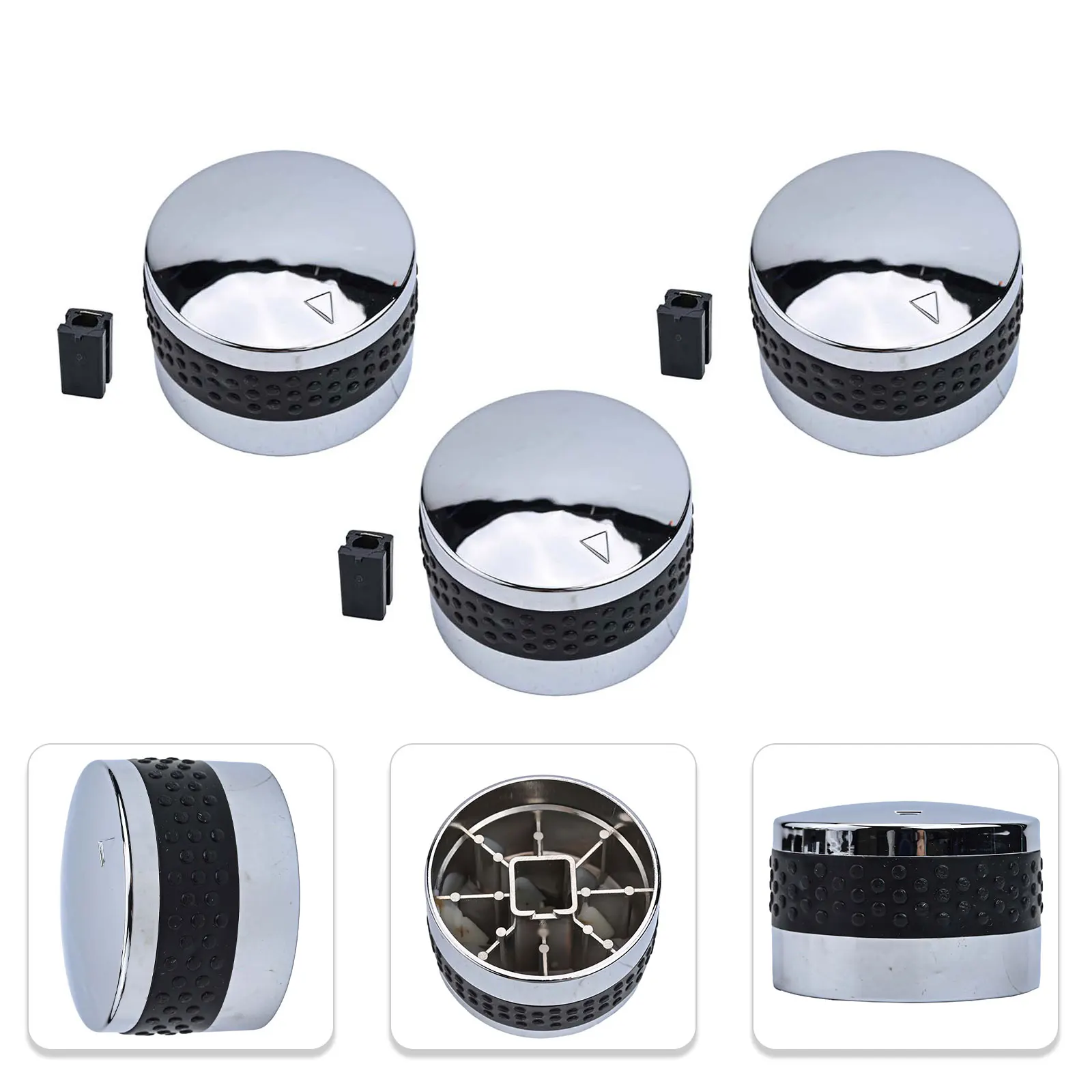 3pc/5pc/6pc Gas Grill Control Knobs 2.25x5inch Replacement Non-slip Rotary Switches For BBQ Gas Grill For Oven Stove Round Acces