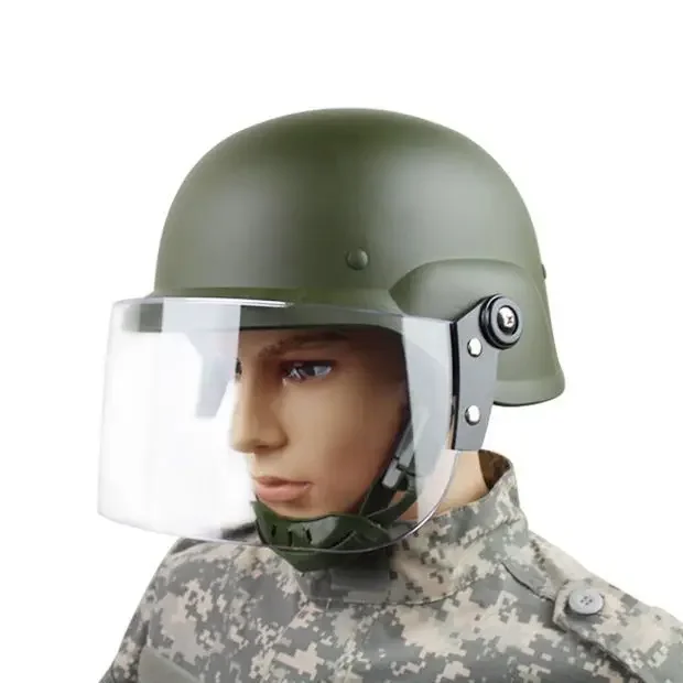 M88 Helmet Upgrade Protective Helmet Front Transparent Protective Mask Cs Game Helmet Anti Hitting Face