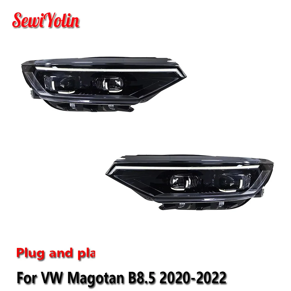 Car LED Headlight Light Assemblies For Volkswagen Magotan B8.5 2020-2022 Auto Fog DRL Brake Turn Signal Lamp Plug and Play