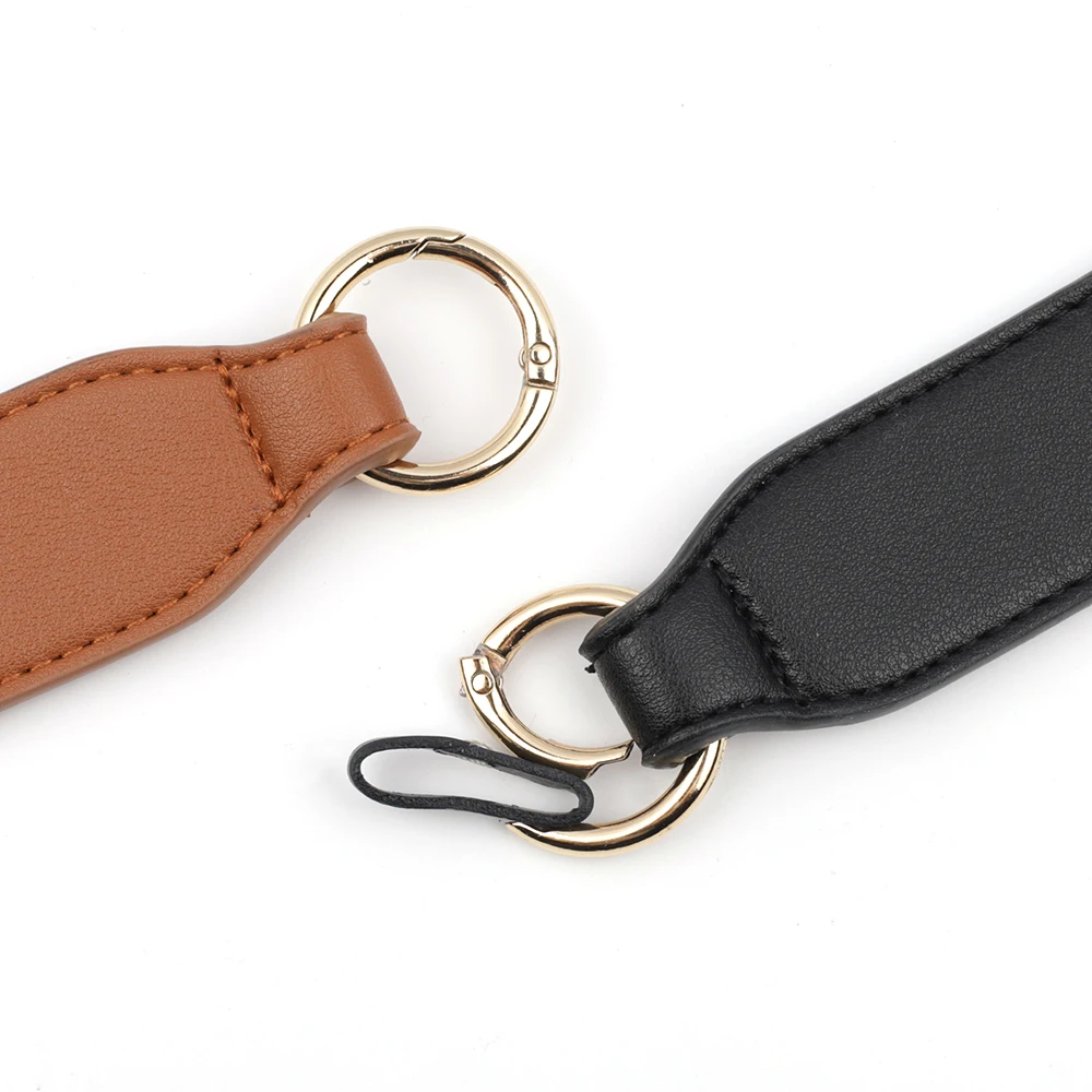 34 سنتيمتر قصيرة بولي PU محفظة جلدية مقبض استبدال حقيبة يد واسعة حقيبة كتف حزام مع مشبك الذهب ل حمل دلو أكياس الملحقات #4