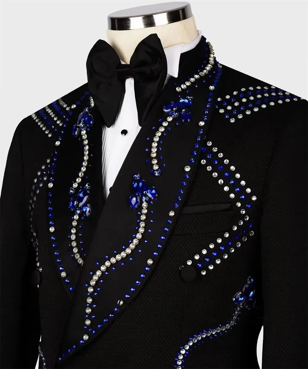 Luxury Men's Black Suits 2 Pie - Men'S Grooming For Wedding recension och pris