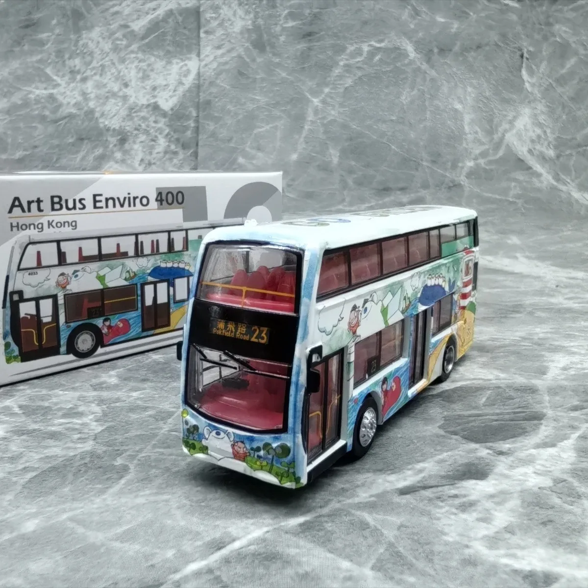 Tiny Micro 12 Art Bus Enviro 400 Pufei Road 23 Hong Kong Ocean Park Art