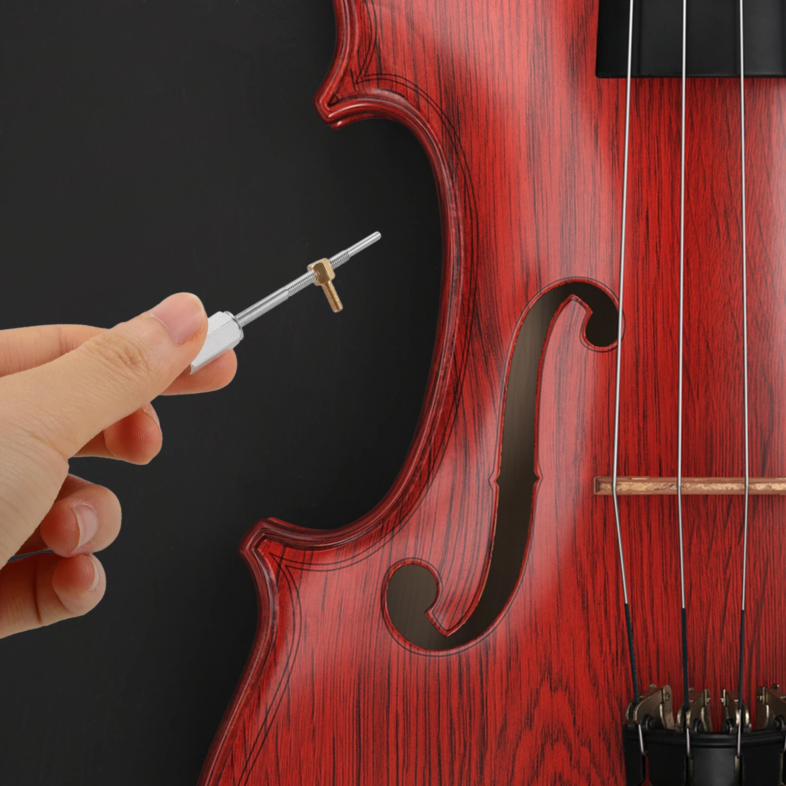

Durable Zinc Alloy Violin Bow Frog Screw Replacement Accessory Practical String Instrument Part For Violin Bow Repair Long