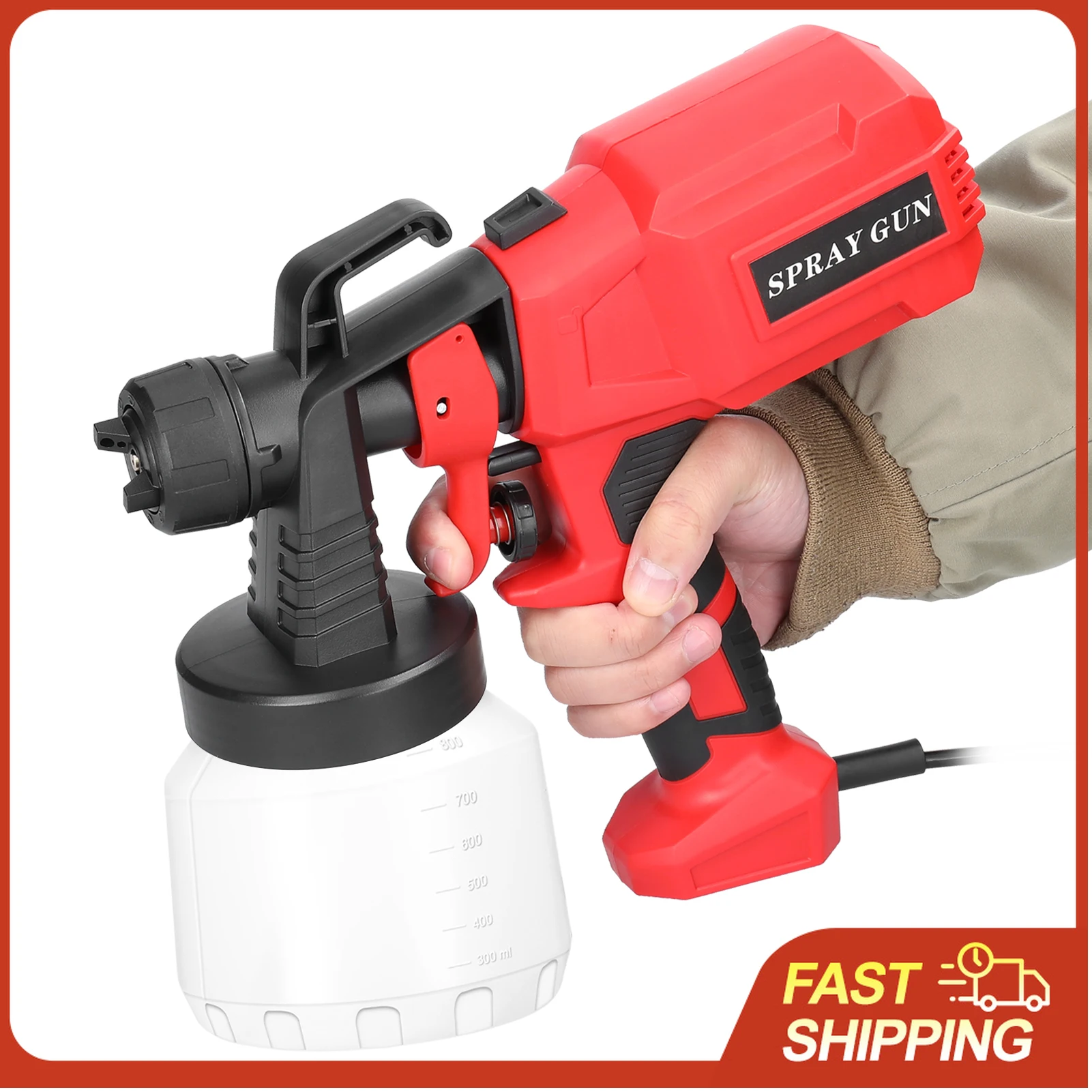 500W High Pressure Electric Paint Spraying Machine 800ml Large Capacity Paint Bottle Detachable Multifunctional Paint Sprayer