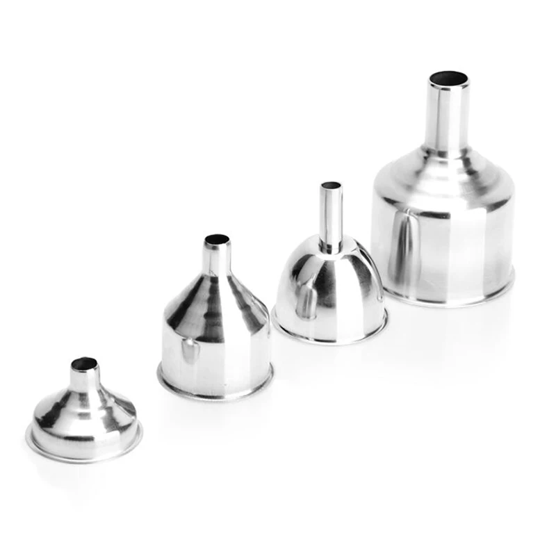 Mini Stainless Steel Bar Wine Flask Funnel Small Mouth Funnels for Filling Hip Flask Beer Liquid Bar Tools