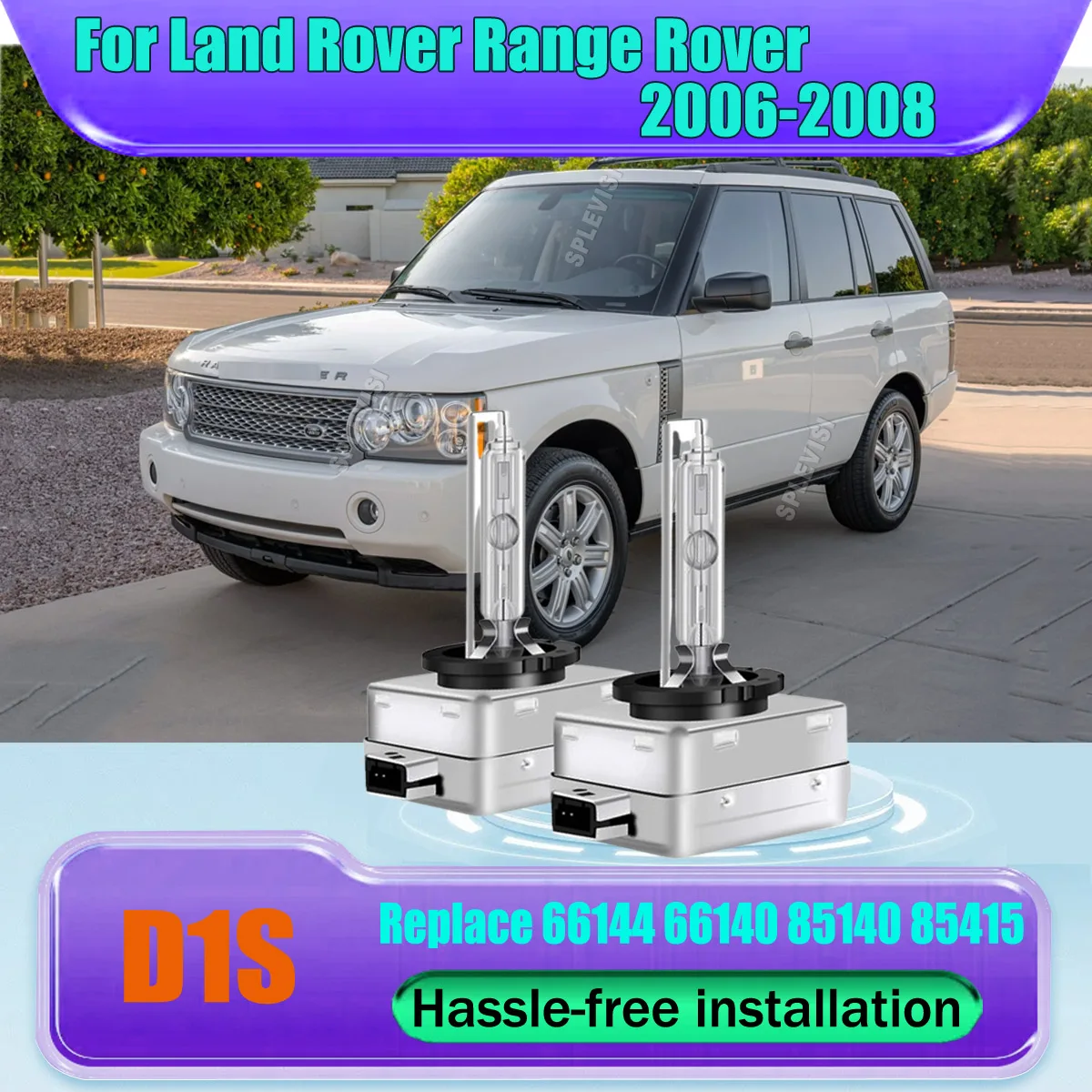 

D1S HID Xenon Headlight Bulbs -Operates flawlessly from -40℃ to +80℃ no weather too harsh For Land Rover Range Rover 2006-2008