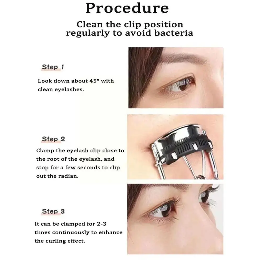 전문 속눈썹 컬링 클립 도구, 빗 포함, 뷰티 메이크업, 내추럴 액세서리, 속눈썹 컬링, Y9Y2, 1 개