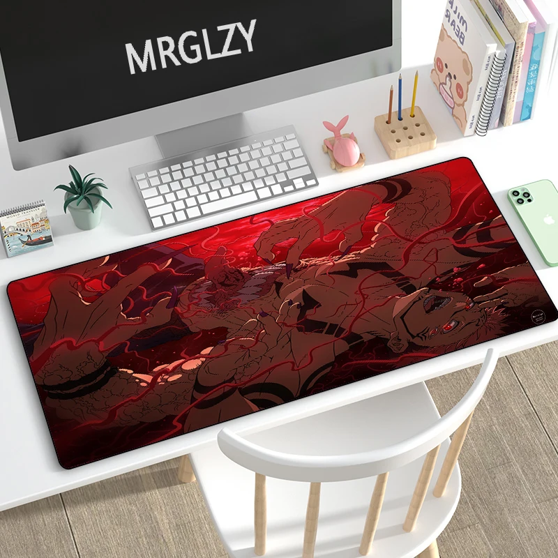 

MRGLZY 40X90CM Gaming Peripheral Anime Jujutsu Kaisen Sukuna Large Mouse Pad Rugs Computer Accessories MousePad Keyboard DeskMat