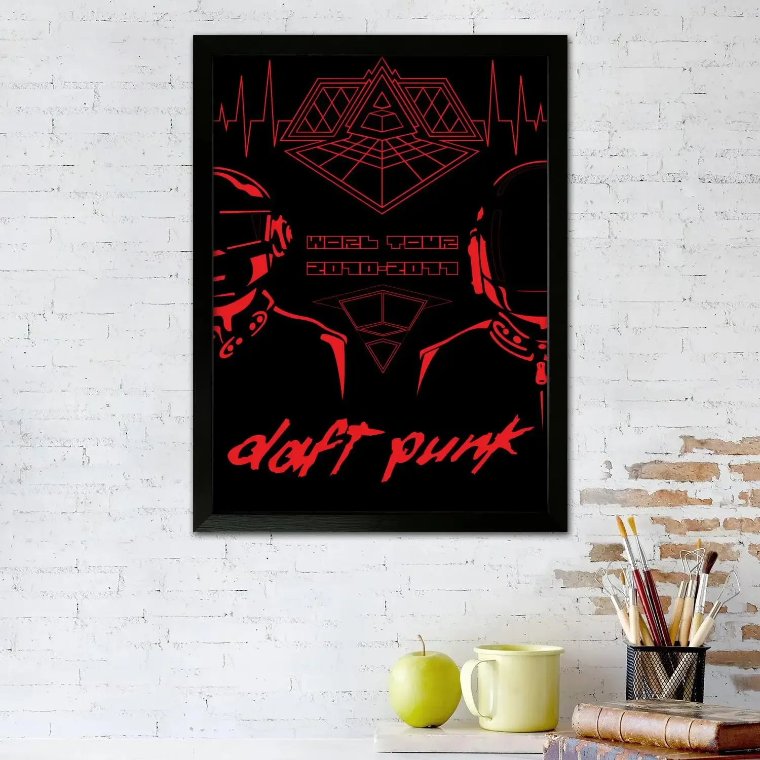 daft punk Poster Prints Wall Art Canvas Painting Poster For Modern Family Living Room Home Decor