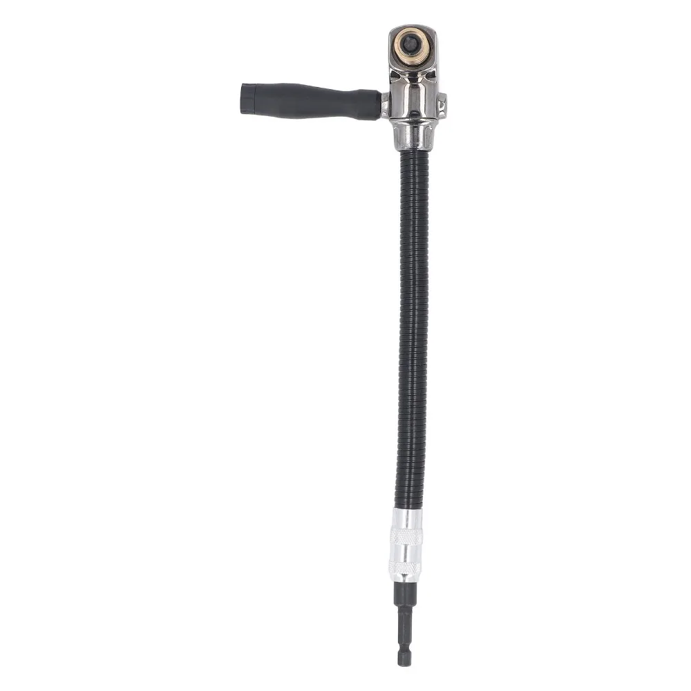 1/4 Inch Hex Shank Flexible Shaft Extension Magnetic Bit Holder 11.8-Inch Length Hex Shank Bit Holder 90 Degree Swivel