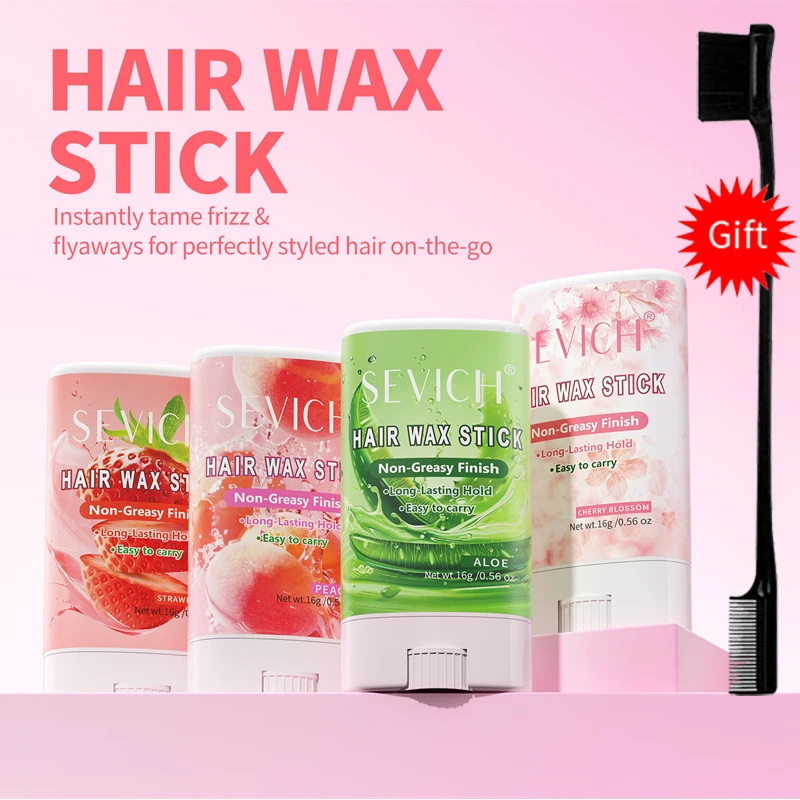 

Hair Wax Stick Sevich Professional Non-Greasy Hair Wax Gel Cream 16g Fruit Flavour Children Men And Women Styling Hair Wax Stick